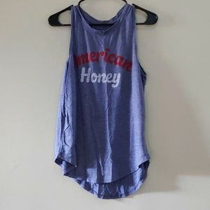Blue American Honey Tank Top